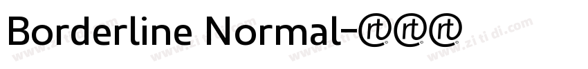 Borderline Normal字体转换